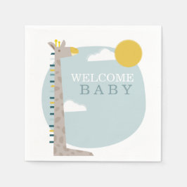 キリンモダン赤ちゃんシャワーナプキン スタンダードカクテルナプキン