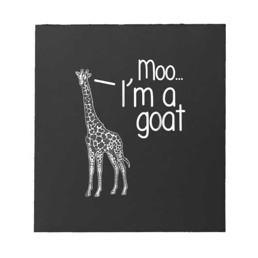 キリンモーはヤギだ ノートパッド (正面)