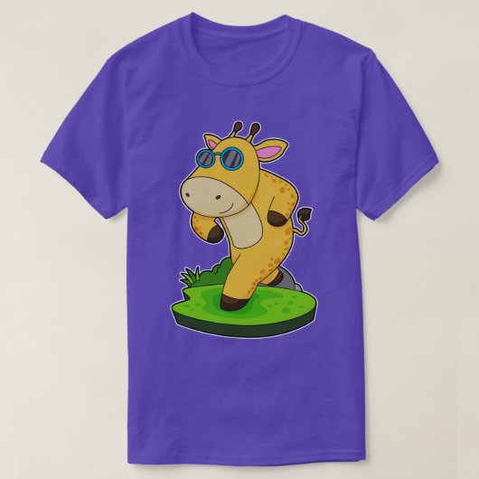 キリンランニングの眼鏡 Tシャツ (デザイン正面)