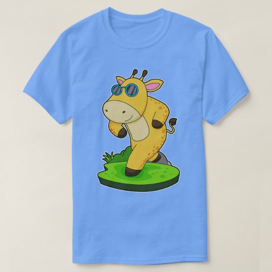 キリンランニングの眼鏡 Tシャツ (デザイン正面)