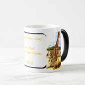 キリン一家 –  モーフィングマグカップ (正面右)