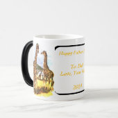 キリン一家 –  モーフィングマグカップ (正面左)