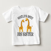 キリン🦒世界で最高の姉 | 姉 ベビーTシャツ (正面)
