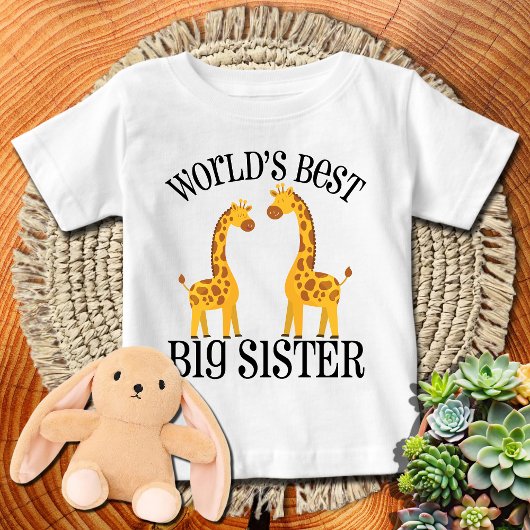 キリン🦒世界で最高の姉 | 姉 ベビーTシャツ