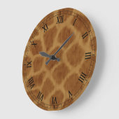 キリン丸ローマ数字時計 ラージ壁時計 (傾斜)