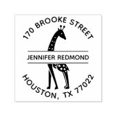 キリン丸差出人住所スタンプ自己インキング セルフインキングスタンプ (デザイン)