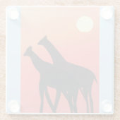 キリン付きガラスコアスターデザイン ガラスコースター (裏面)