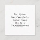 キリン付き名刺デザイン スクエア名刺 (裏面)