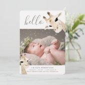 キリン写真コラージュ誕生のお知らせ 招待状 (スタンド正面)