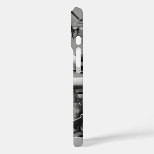 キリン写真 – 白黒 Case-Mate iPhoneケース (裏面 / 左)