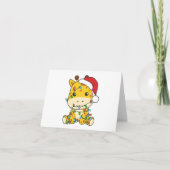 キリン冬の動物のホリデーキリン シーズンカード (正面)