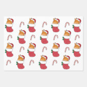 キリン冬の動物のホリデーキリン ラッピングペーパーシート (正面2)