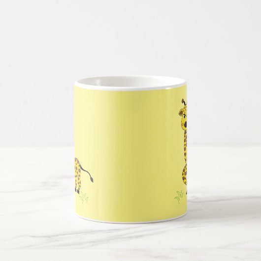 キリン動物かわいい コーヒーマグカップ (中央)