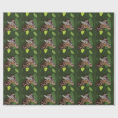 キリン動物イラストレーション ラッピングペーパー (フラット)