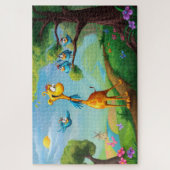 キリン動物イラスト ジグソーパズル (縦)