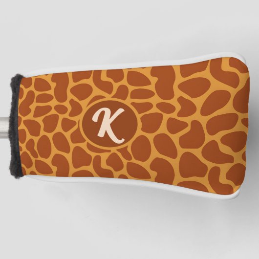 キリン動物皮膚 ゴルフヘッドカバー (正面)