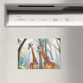 キリン動物自然野生動物の気に愛情 マグネット (インサイチュ (食洗機))