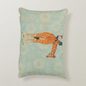 キリン及びオンドリの枕 アクセントクッション (裏面(縦))