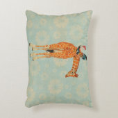 キリン及びオンドリの枕 アクセントクッション (正面(垂直))