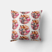 キリン吹バブルガムプリント クッション (裏面)