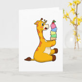 キリン味のワッフルアイス カード (黄色い花)