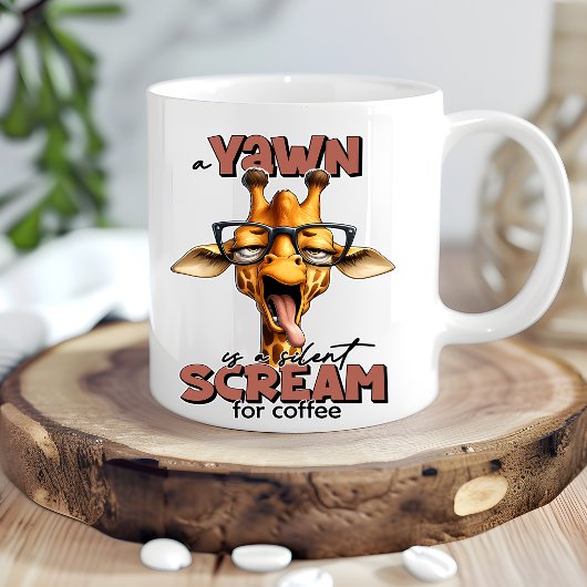 キリン好きのための面白いキリン コーヒーマグ マグカップ