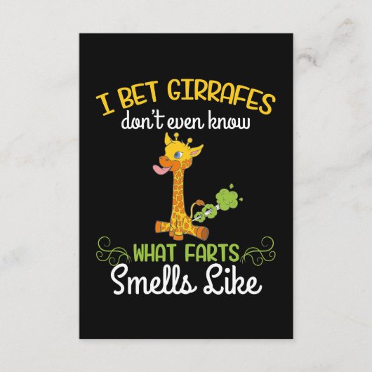 キリン好きキリンどんなファルトの匂い エンクロージャーカード (正面)