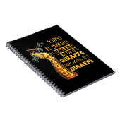 キリン好きキリンは常に自分自身である ノートブック (右側)