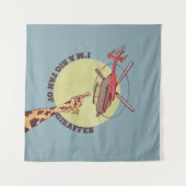 キリン好き タペストリー (正面(横))