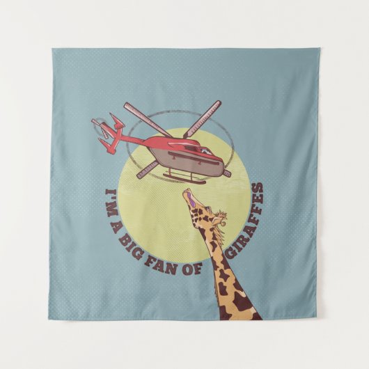 キリン好き タペストリー (正面)