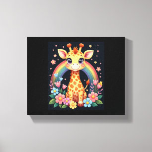 キリン好きTシャツ キャンバスプリント