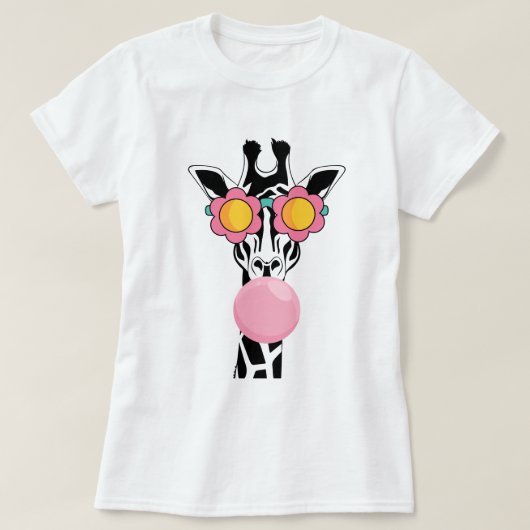 キリン子供たち男の子女の子キリン恋人 Tシャツ (デザイン正面)