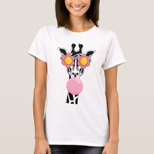 キリン子供たち男の子女の子キリン恋人 Tシャツ
