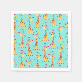 キリン子供の誕生日パーティーかわいい スタンダードカクテルナプキン