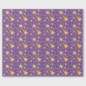 キリン子供の誕生日パーティーかわいい ラッピングペーパー (フラット)