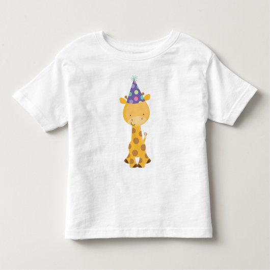 キリン子供の誕生日 トドラーTシャツ (正面)