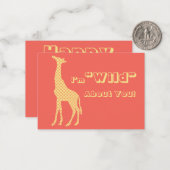 キリン学校キッズValentinesデイカード一括 ノートカード (正面/裏面インサイチュ)