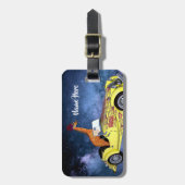 キリン宇宙おもしろいアートカスタムラゲッジタグ ラゲッジタグ (正面縦)