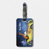 キリン宇宙おもしろいアートカスタムラゲッジタグ ラゲッジタグ (裏面縦)