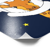 キリン宇宙飛行士動物ヘルメットクリップアート付き宇宙 フォトプリント            (角)