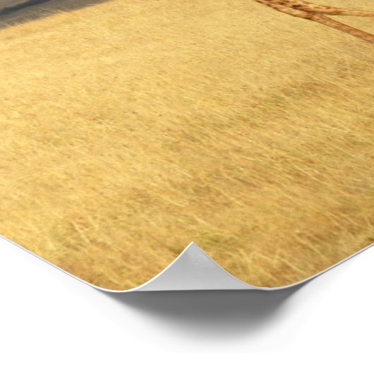 キリン完全体アフリカ動物 ポスター (角)