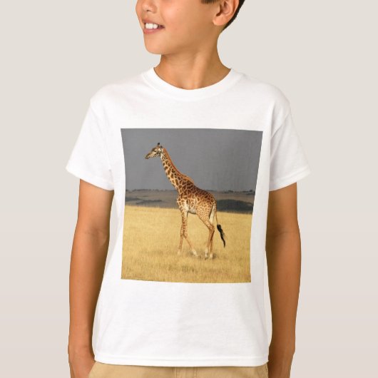 キリン完全体アフリカ動物 Tシャツ (正面)