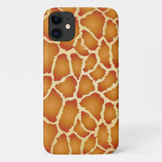キリン実在皮の茶色のテクスチャ Case-Mate iPhoneケース (裏面)