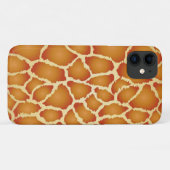 キリン実在皮の茶色のテクスチャ Case-Mate iPhoneケース (裏面(横))