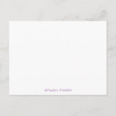 キリン家族 – 出産発表 案内ポストカード (裏面)