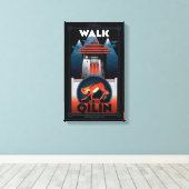 キリン山グラフィックの歩き キャンバスプリント (インサイチュ (ウッドフロア))