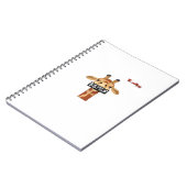 キリン怒を侮辱する絵文字顔 ノートブック (左側)