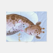 キリン恋人かわいいキリン フリースブランケット (正面(横))