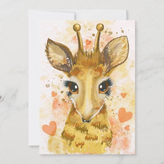 キリン恋人ラブリーキリン サンキューカード (正面)