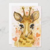 キリン恋人ラブリーキリン サンキューカード (正面/裏面)